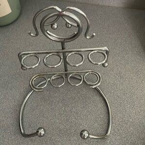 Silver toothbrushh holder